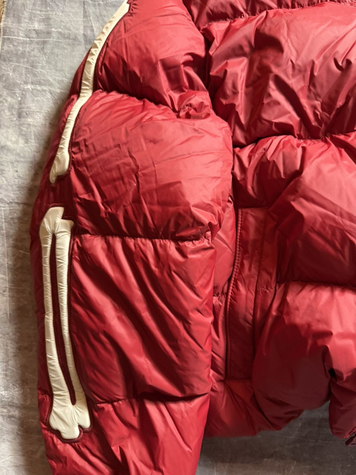 Amiri Amiri Bones Down Puffer Jacket in Deep Red Size US XL / EU 56 / 4 - 3 Thumbnail