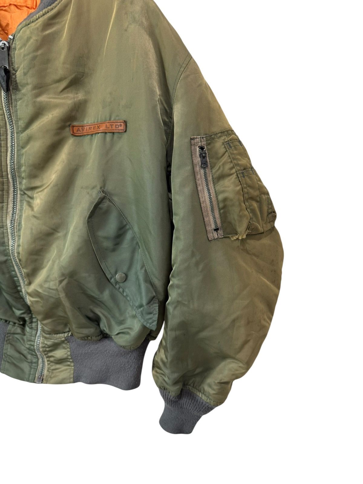 Avirex AVIREX BOMBER JACKET DISTRESS STYLE REVERSIBLE TYPE Size US M / EU 48-50 / 2 - 4 Thumbnail