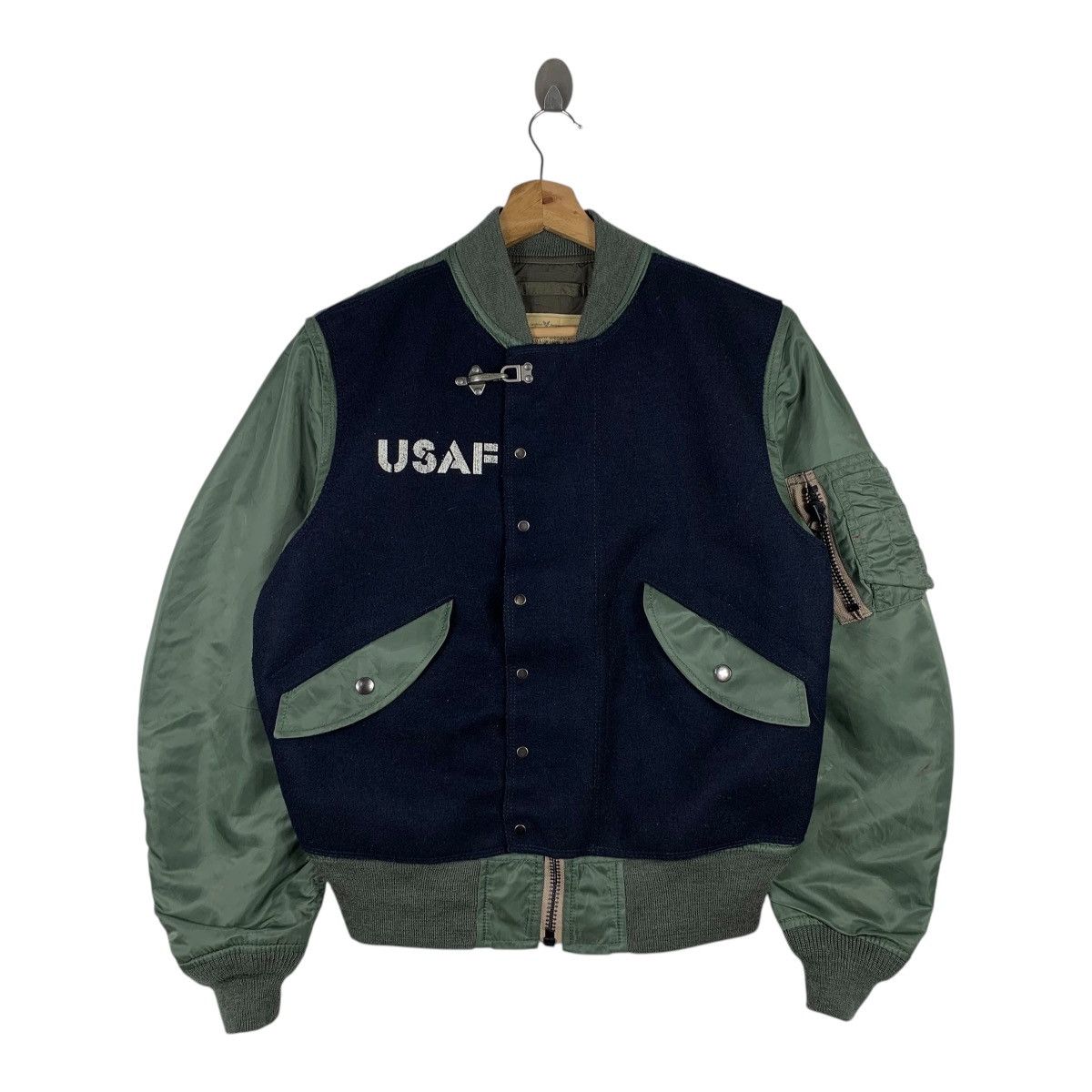 AVIREX USAF Ltd Military Army Wool Bomber Flight Jacket