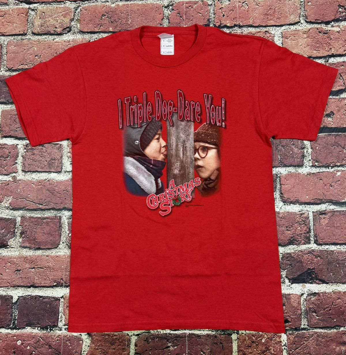Fruit Of The Loom Vintage A Christmas Story Movie T Shirt Triple Dog Dare You Size US M / EU 48-50 / 2 - 1 Thumbnail