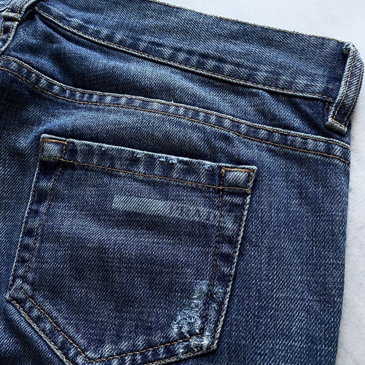 Prada × Vintage Prada Regular Fit Logo Womens Denim Jeans Y2K Size 28" / US 6 / IT 42 - 6 Thumbnail