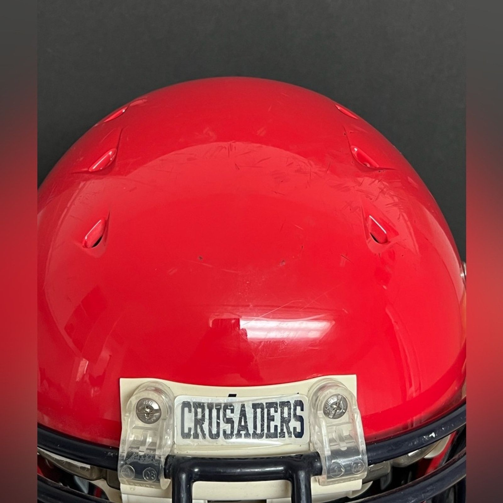 Schott Schutt DNA Pro Plus Football Helmet Red Black Face Guard Size ONE SIZE - 4 Thumbnail