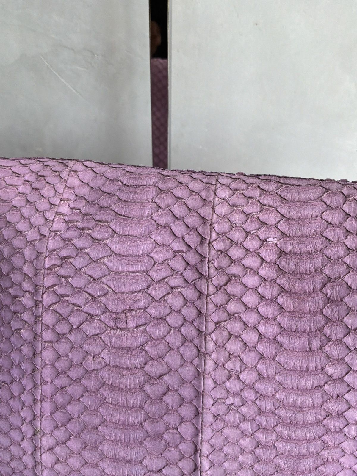 Fendi Fendi - Large Mamma Baguette - Python Leather Shoulder Bag Size ONE SIZE - 9 Thumbnail