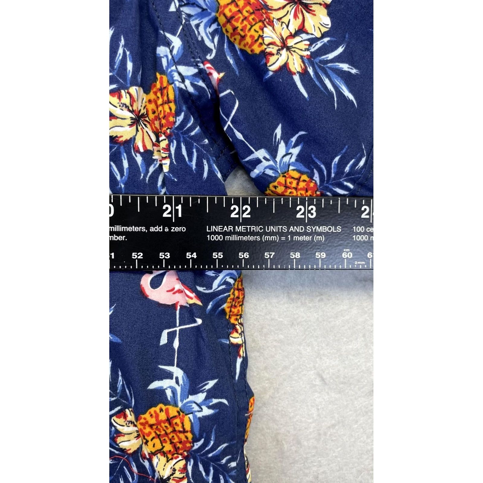 Paradise MBX Shirt Mens XL Navy Paradise Slim Fit Peached Poplin Hawaiian Size US XL / EU 56 / 4 - 5 Thumbnail