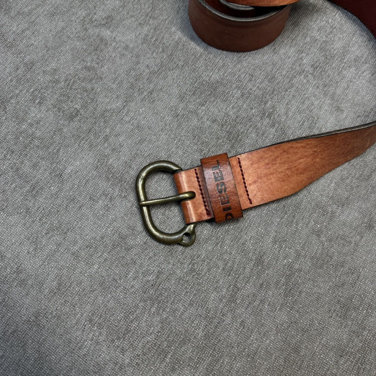 Diesel × Vintage Vintage Diesel Leather Belt rare Size ONE SIZE - 3 Thumbnail
