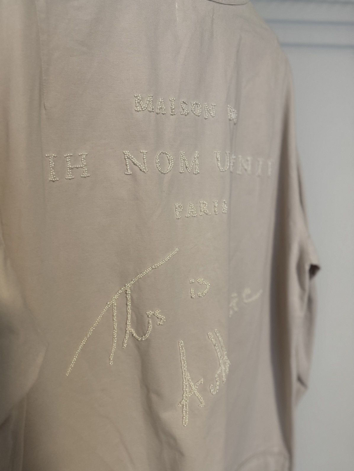 Ih Nom Uh Nit Ih Nom Uh Nit Paris Beaded Graphic Parka Jacket Beige Size S Size US S / EU 44-46 / 1 - 2 Thumbnail
