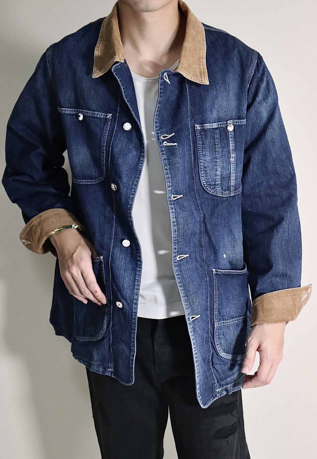 Visvim Visvim 20ss Spot Coverall Dry Denim Size US L / EU 52-54 / 3 - 2 Thumbnail