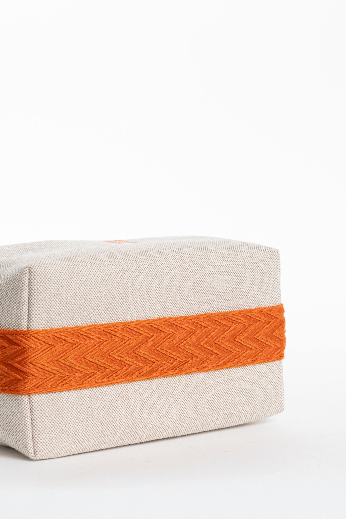 Hermes Hermes Bride-a-Brac Small Model Canvas & Chevron Strap Case Size ONE SIZE - 5 Thumbnail
