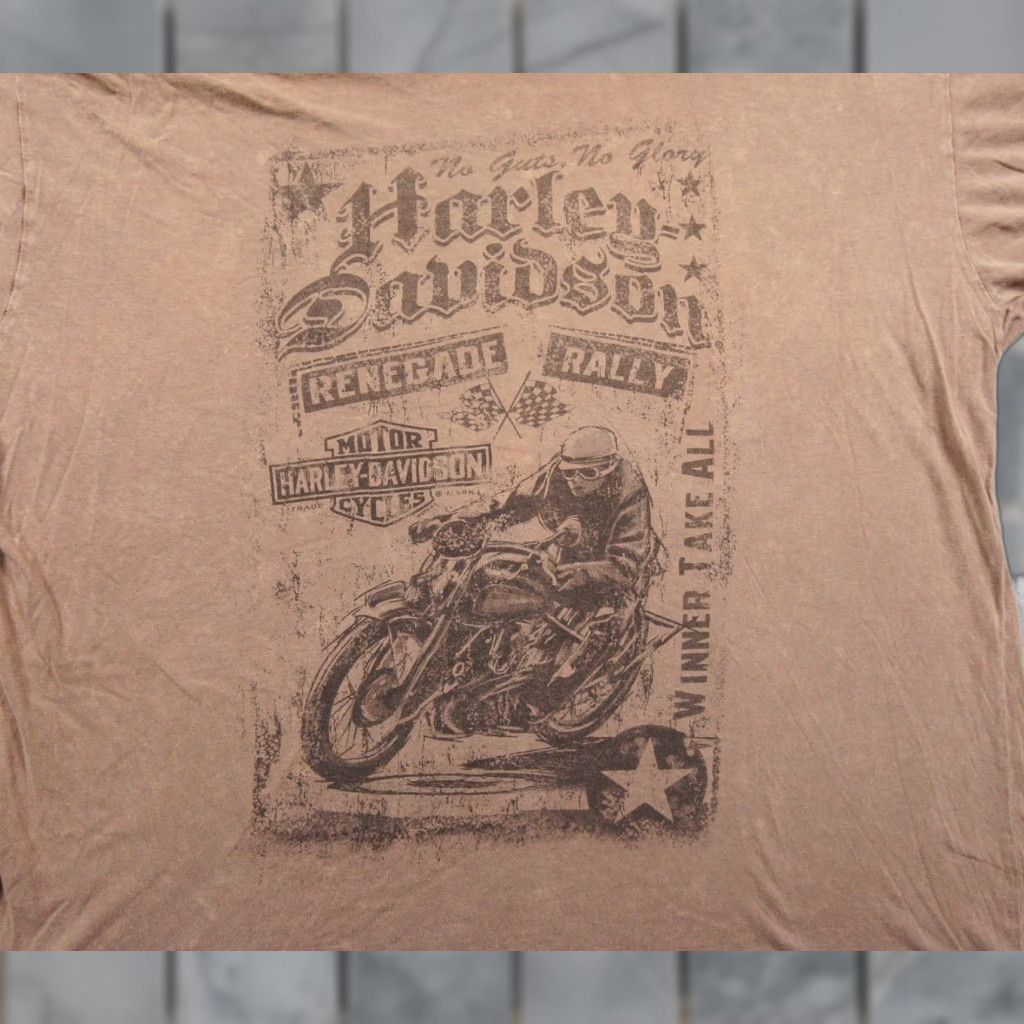 Harley Davidson Harley-Davidson Shirt Mens 2XL Beige Lightweight Tee Motorcycle Graphic Shirt T-Shirt Size US XXL / EU 58 / 5 - 1 Thumbnail