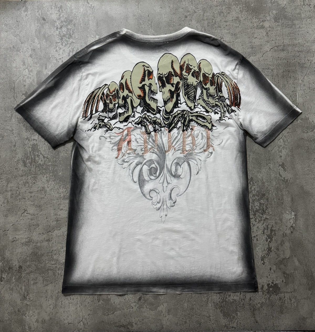 Japanese Brand 2000s ANIKI USA SUKAJAN DRAGON SKULL TEE Size US L / EU 52-54 / 3 - 2 Thumbnail