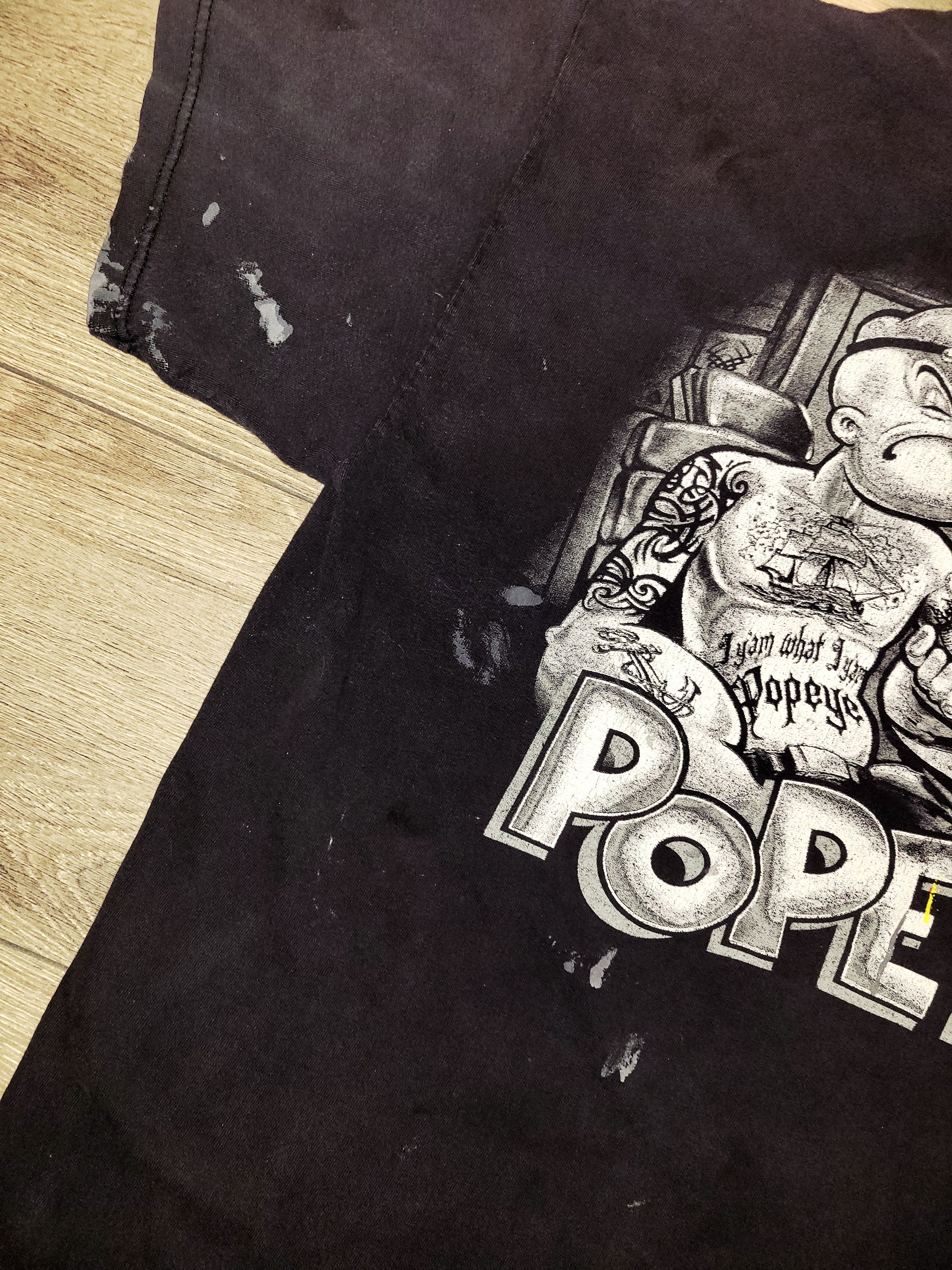 Other Popeye getting tatted up, black tshirt Size US L / EU 52-54 / 3 - 2 Thumbnail