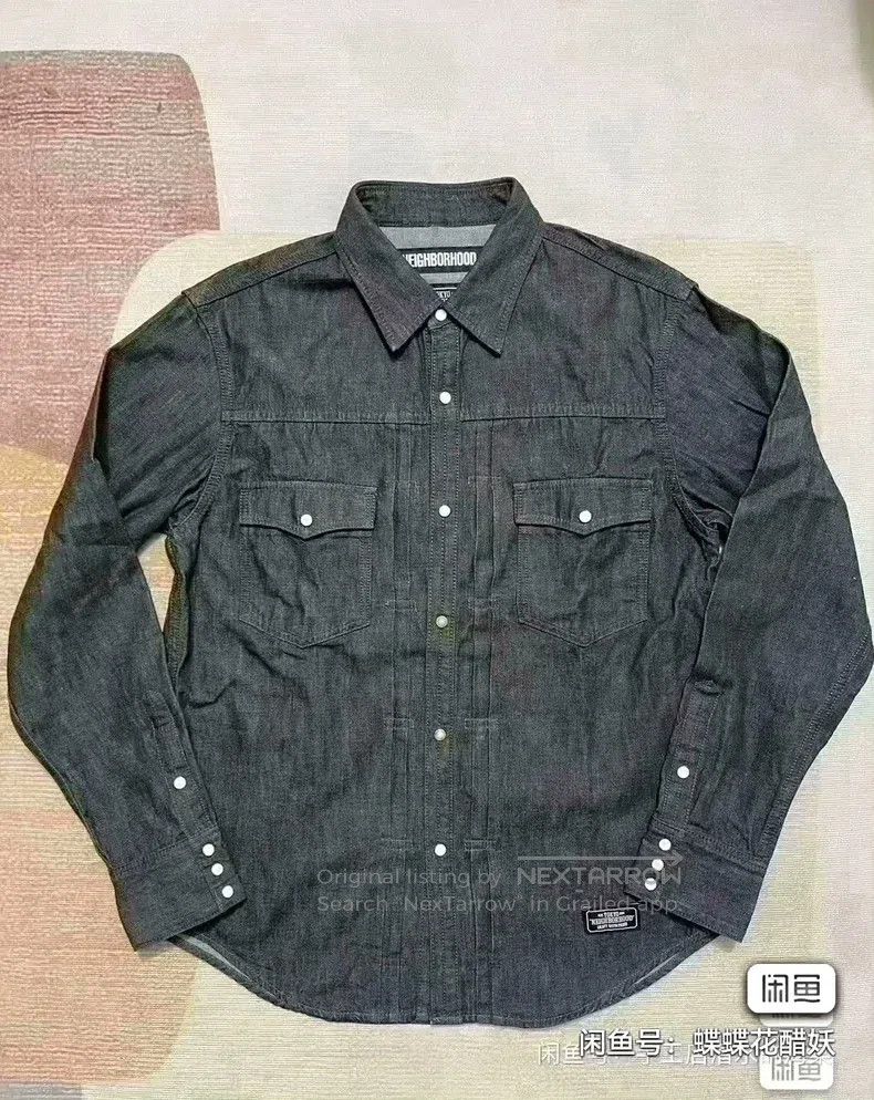 Neighborhood Neighborhood Raw Denim Shirt L Size Size US L / EU 52-54 / 3 - 1 Thumbnail