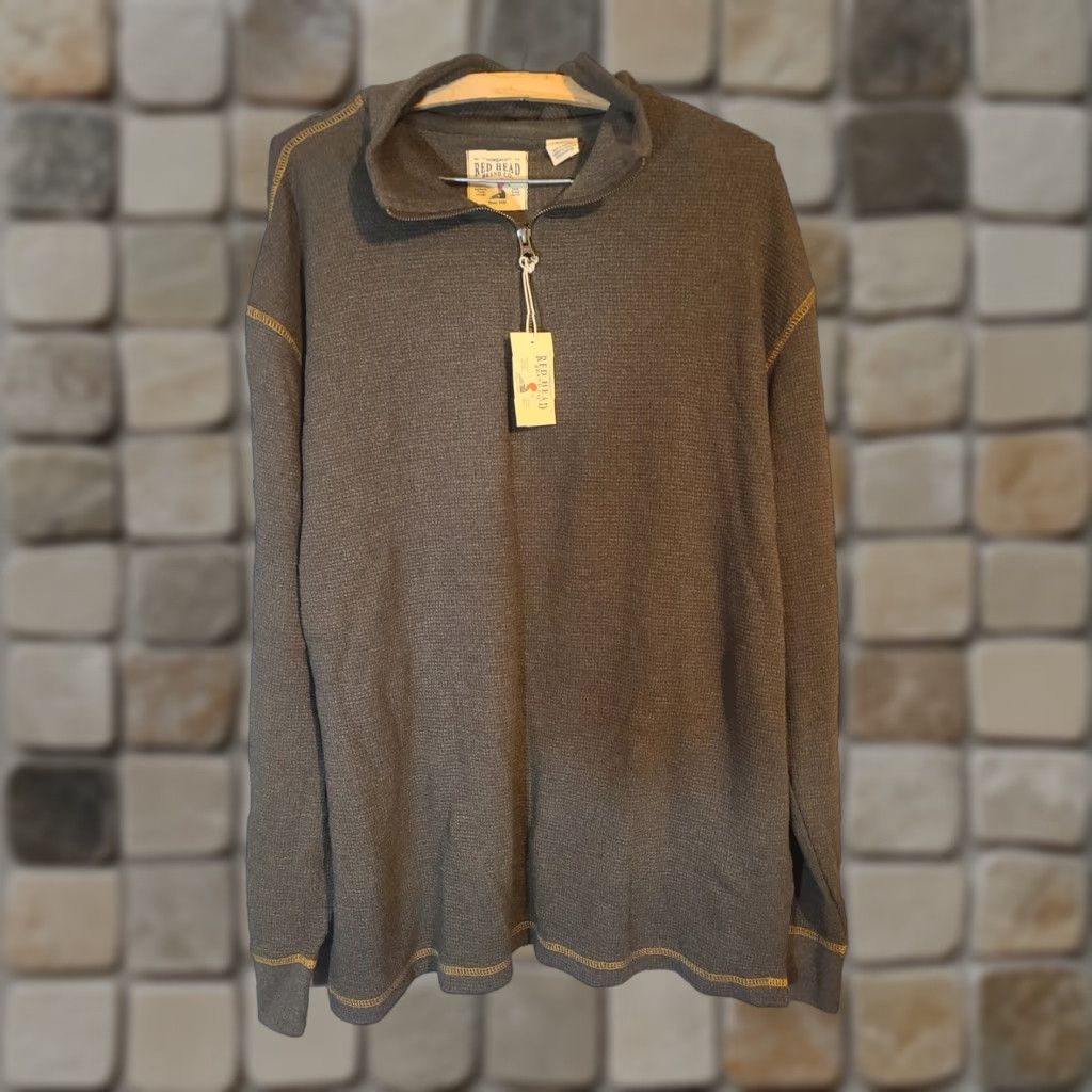 J Brand RedHead Sweater Men L Gray 1/4 Zip Long Sleeve Outdoor Size US L / EU 52-54 / 3 - 1 Thumbnail