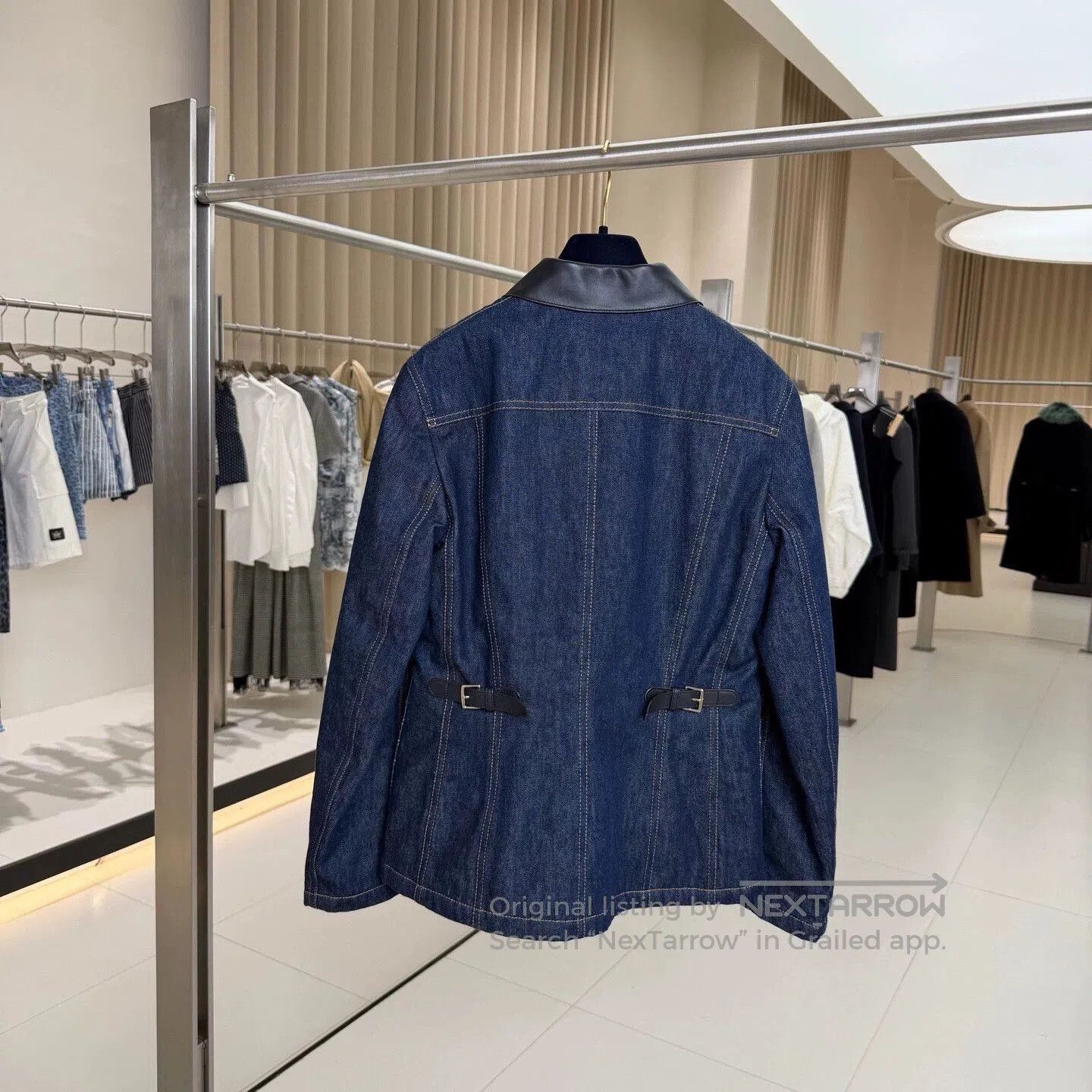 Hermes Hermes Denim Patchwork Leather Cashmere Jacket Size 38. Size US S / EU 44-46 / 1 - 2 Thumbnail