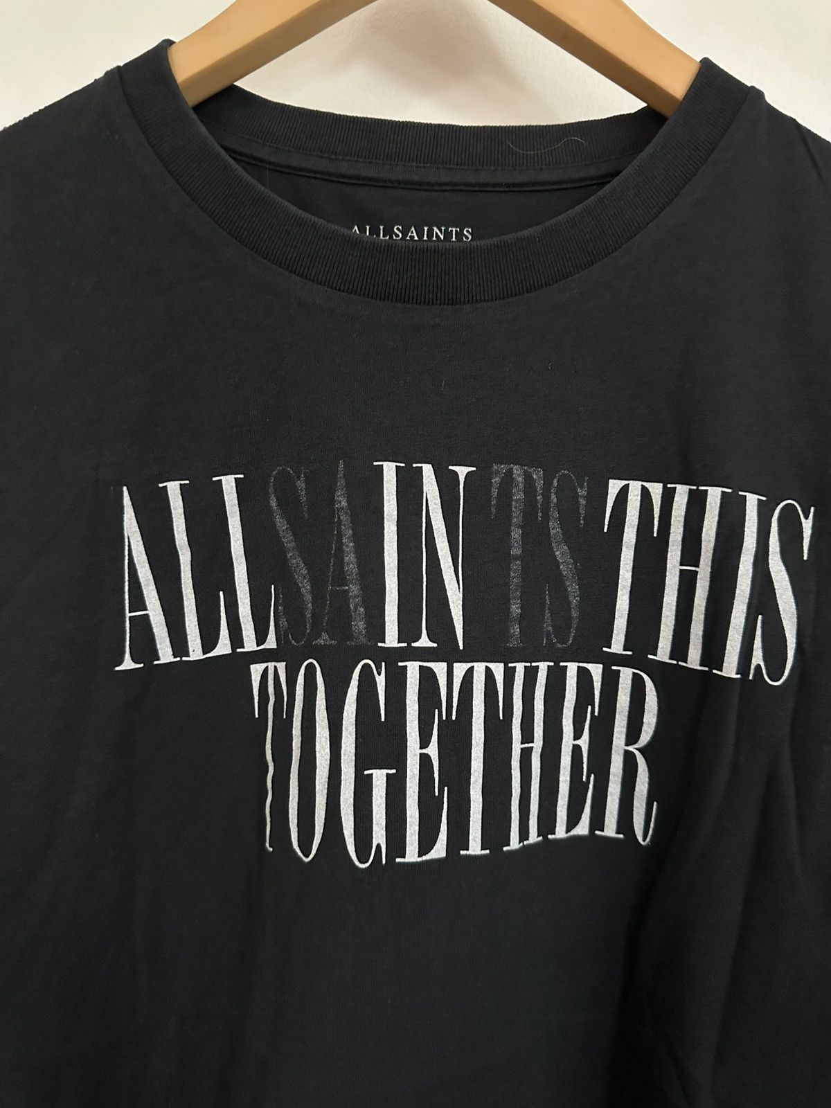 Allsaints Allsaints Graphic Text tee in Black Size US S / EU 44-46 / 1 - 2 Thumbnail