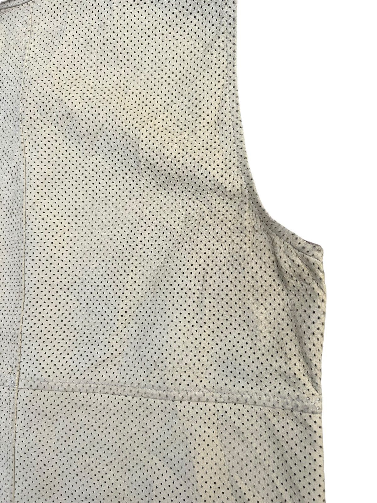Katharine Hamnett London Vintage KHL Sheepskin Mesh Leather Shirt Sleeveless Size US S / EU 44-46 / 1 - 17 Thumbnail