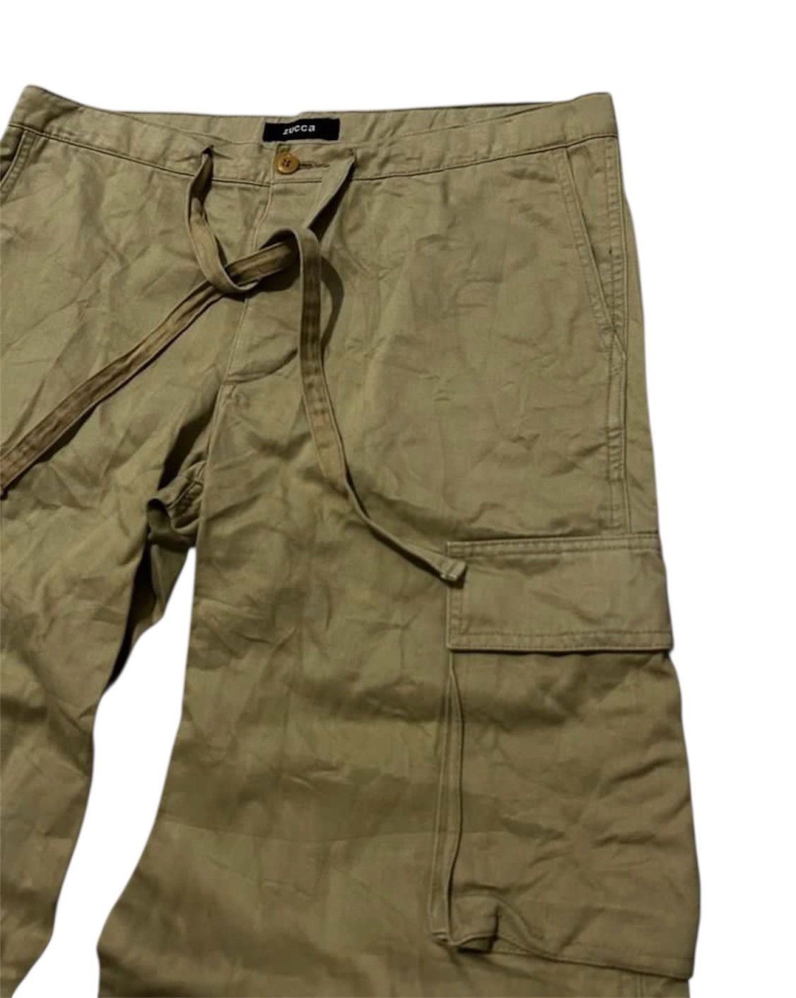 Issey Miyake Japanese Brand - Zucca Drawstring laces cargo pants Size US 32 / EU 48 - 3 Thumbnail