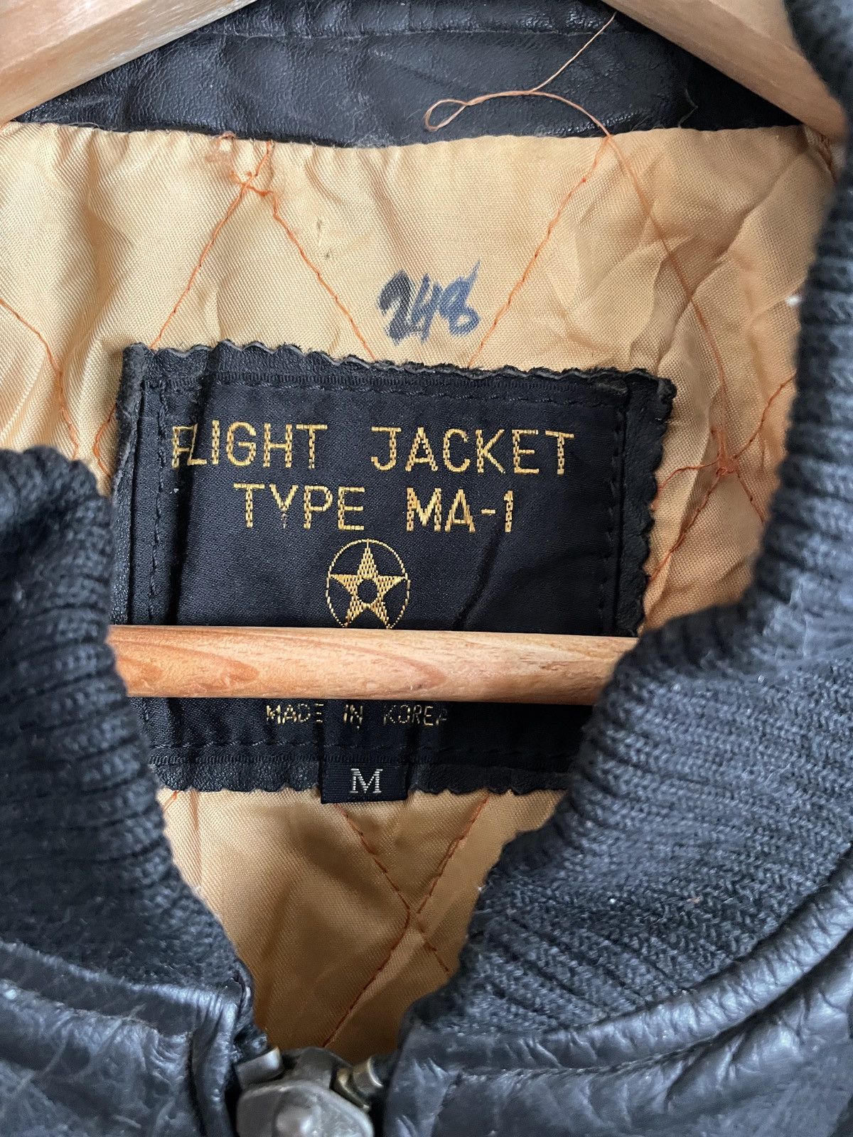 Avirex Very Rare Vintage Avirex MA-1 Leather Flight Jacket 1980s Size US M / EU 48-50 / 2 - 10 Thumbnail