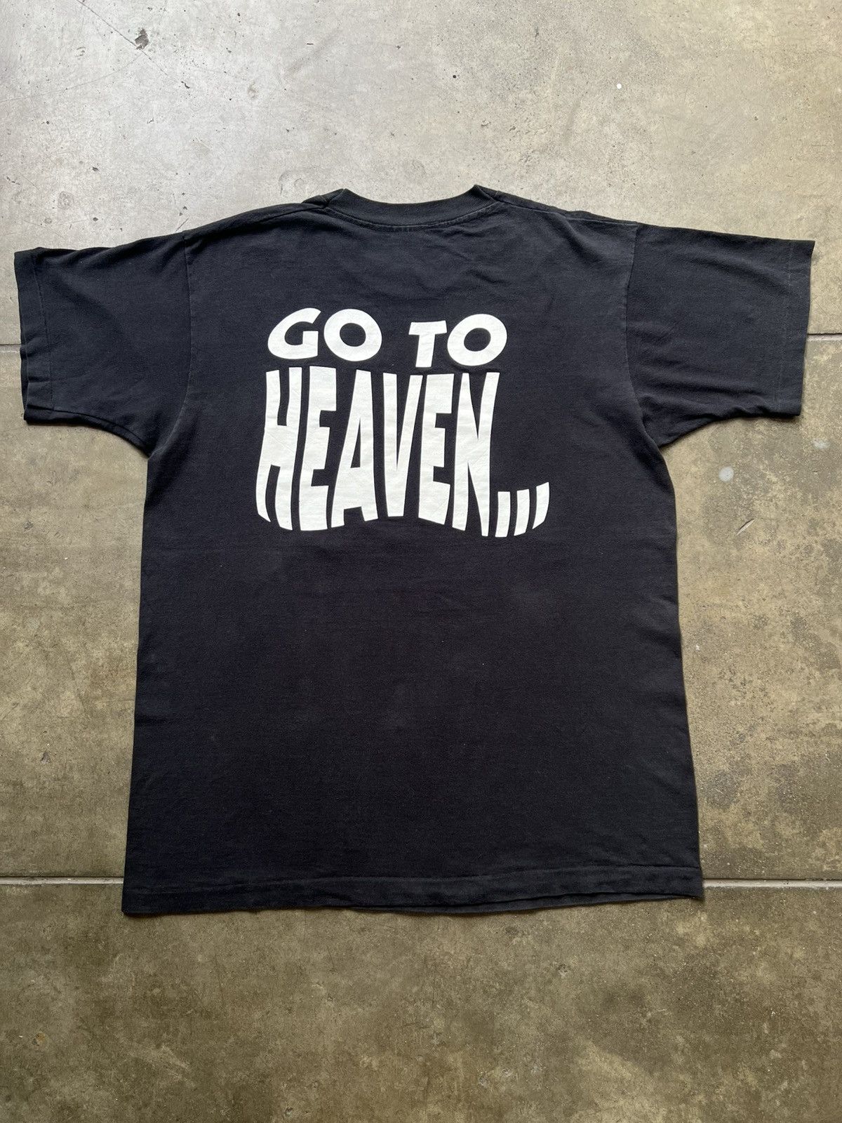 Vintage ‘90s Rodeo Ride Like Hell Go To Heaven Vintage Tee Shirt Size US XL / EU 56 / 4 - 2 Thumbnail