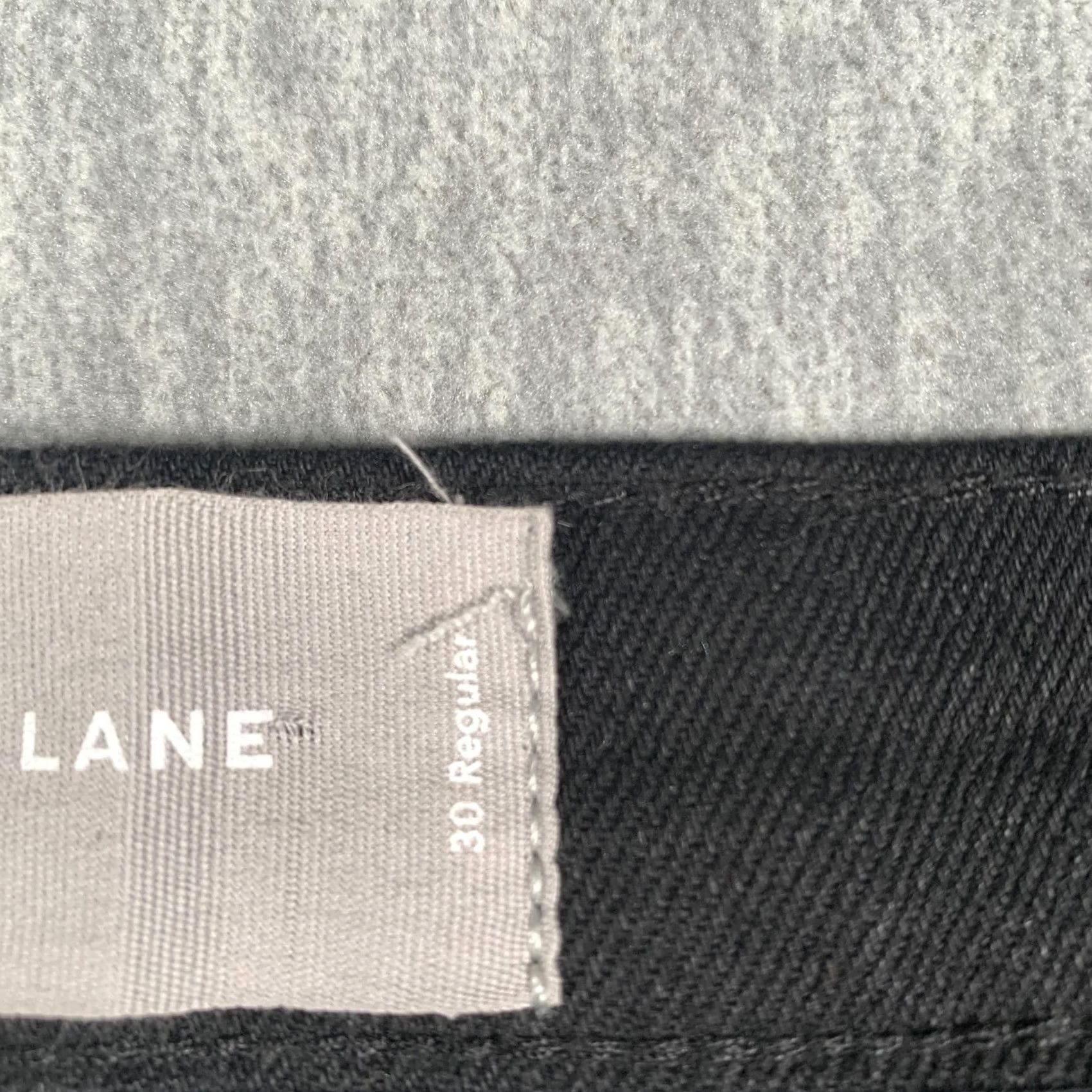 Everlane Everlane Jeans Womens 30 Black Mid Rise Straight Leg Raw Hem Denim Stretch Size 30" / US 8 / IT 44 - 5 Thumbnail