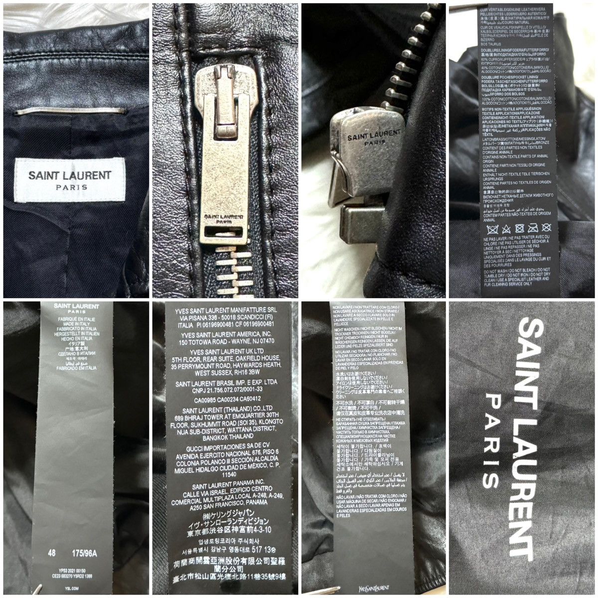 Saint Laurent Paris Saint Laurent Paris, dot studs, cropped leather Jacket Size US M / EU 48-50 / 2 - 2 Thumbnail