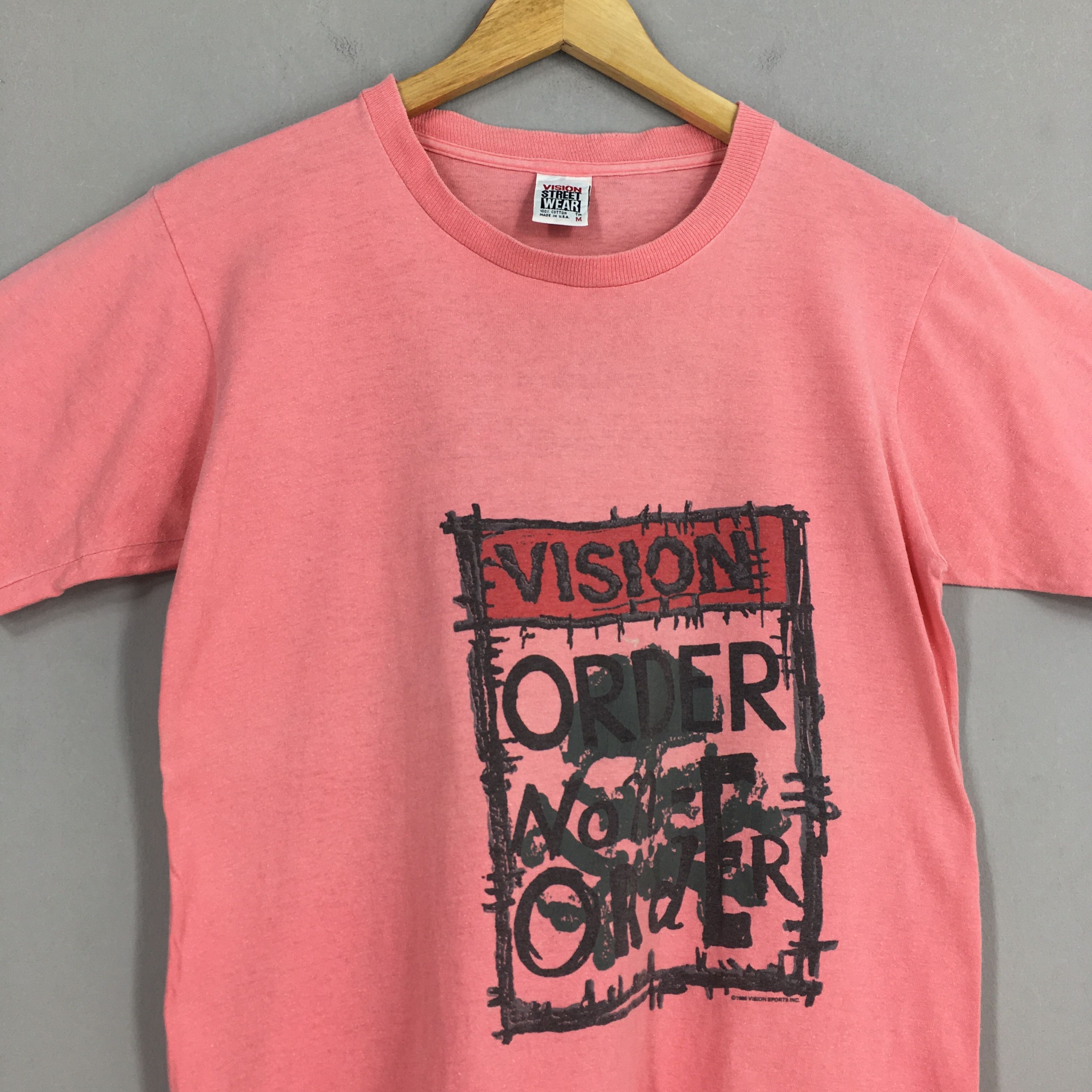Other Vintage 90's Vision Street Wear Pink T shirt Medium Size US M / EU 48-50 / 2 - 2 Thumbnail