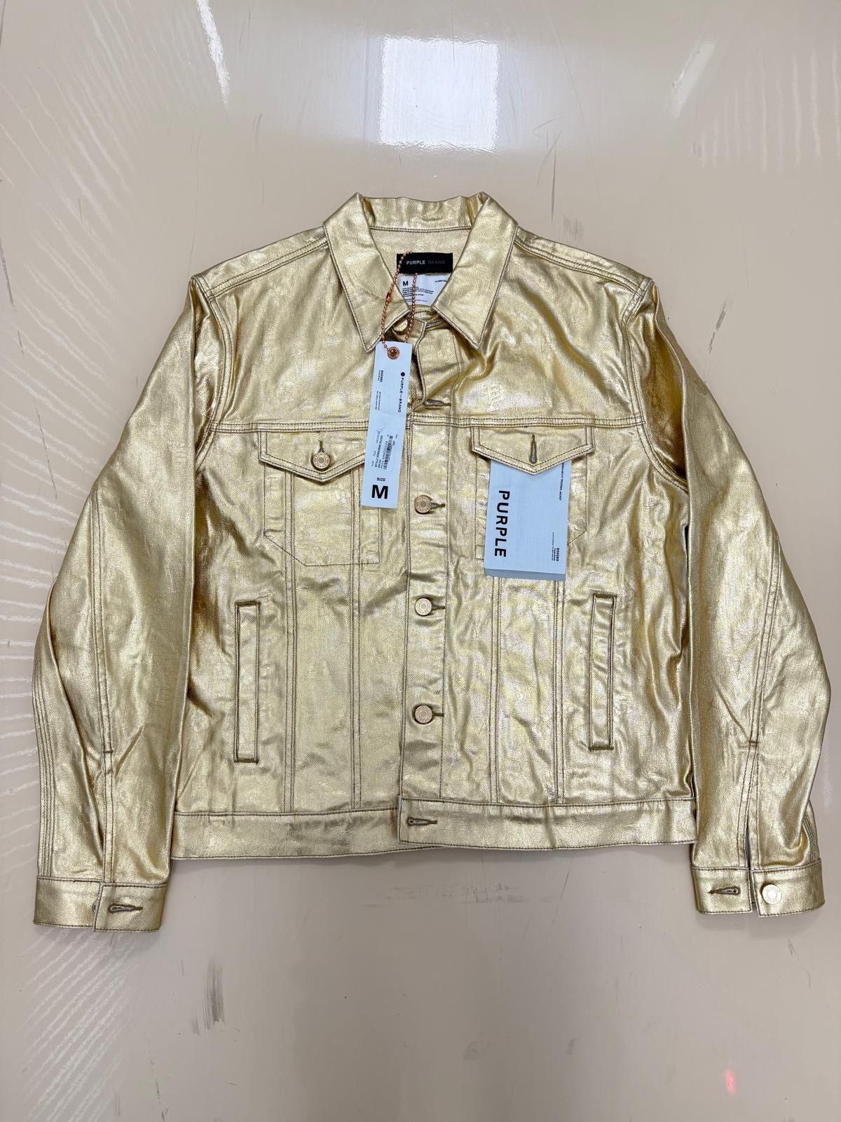 Purple Brand Purple Brand GOLD Denim Jacket Size US M / EU 48-50 / 2 - 1 Thumbnail