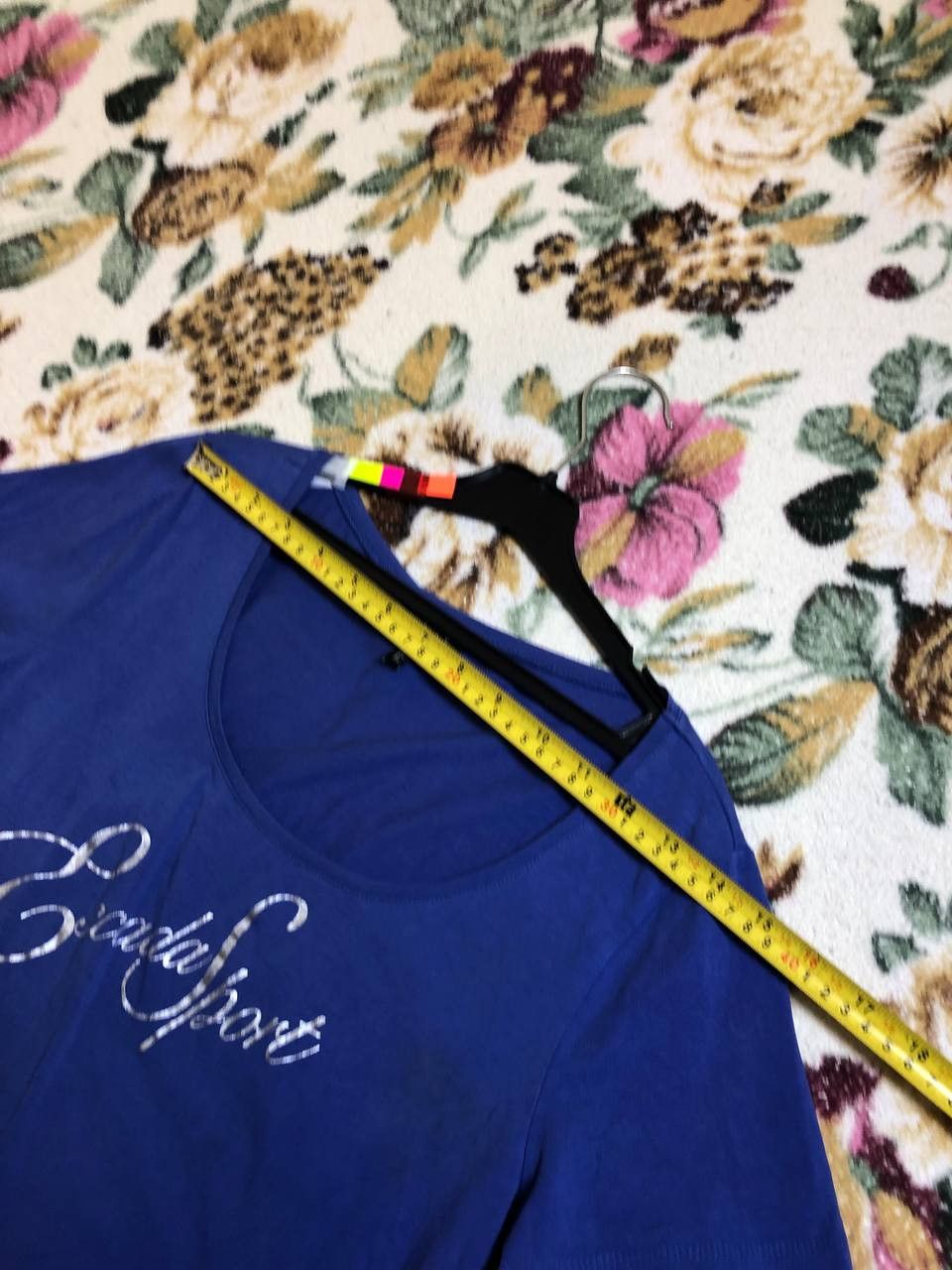 Escada Escada Sport Blue Printed T-Shirt Size L / US 10 / IT 46 - 8 Thumbnail