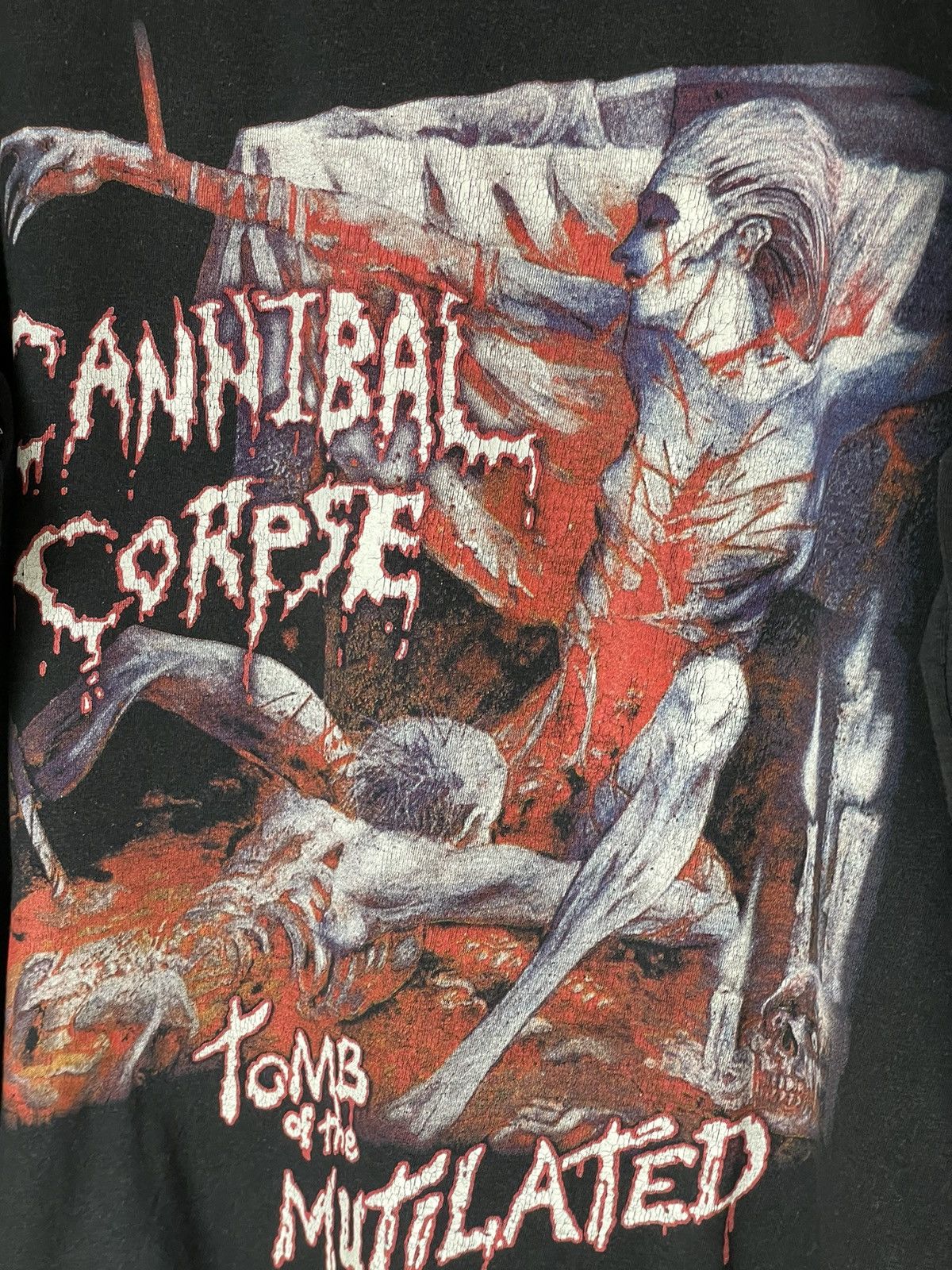Band Tees Vintage Cannibal Corpse Tomb of the Mutilated longsleeve 90s Size US M / EU 48-50 / 2 - 12 Thumbnail