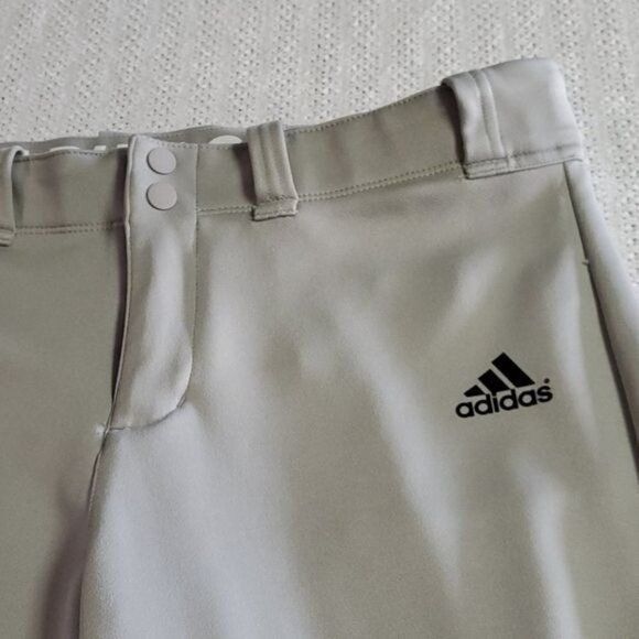 Adidas Adidas Unisex Sz. L Grey Belted Tapered Triple Stripe Sport Size 34" / US 12 / IT 48 - 2 Thumbnail