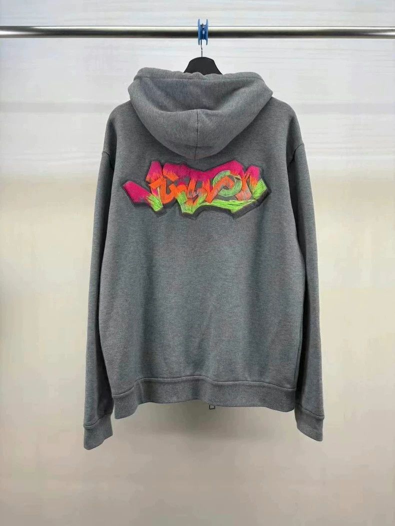 Louis Vuitton Louis Vuitton Three-dimensional large logo zipper hoodie 25 Size US XL / EU 56 / 4 - 2 Thumbnail