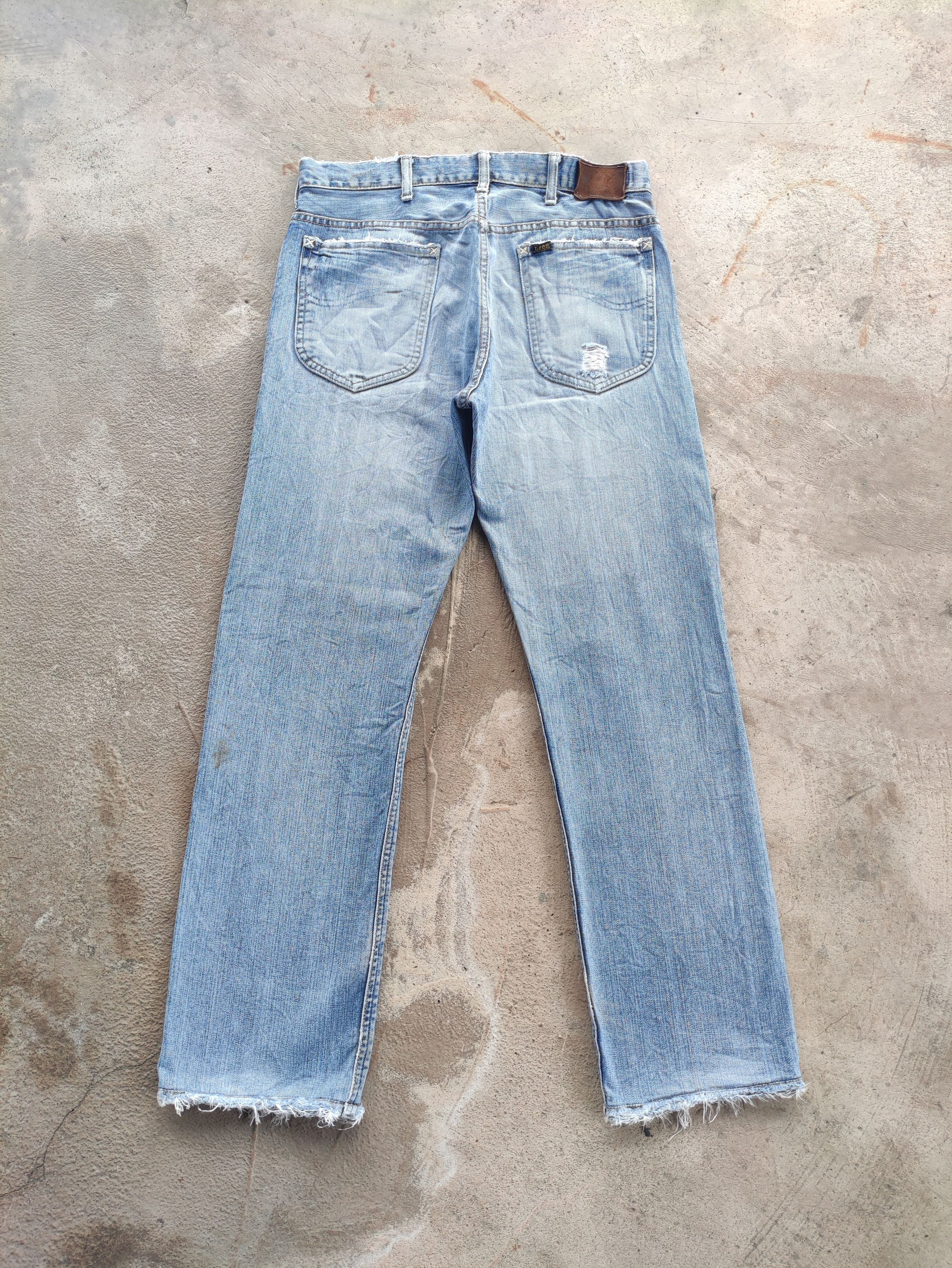 Vintage Lee Japan Distressed Faded Denim Jean