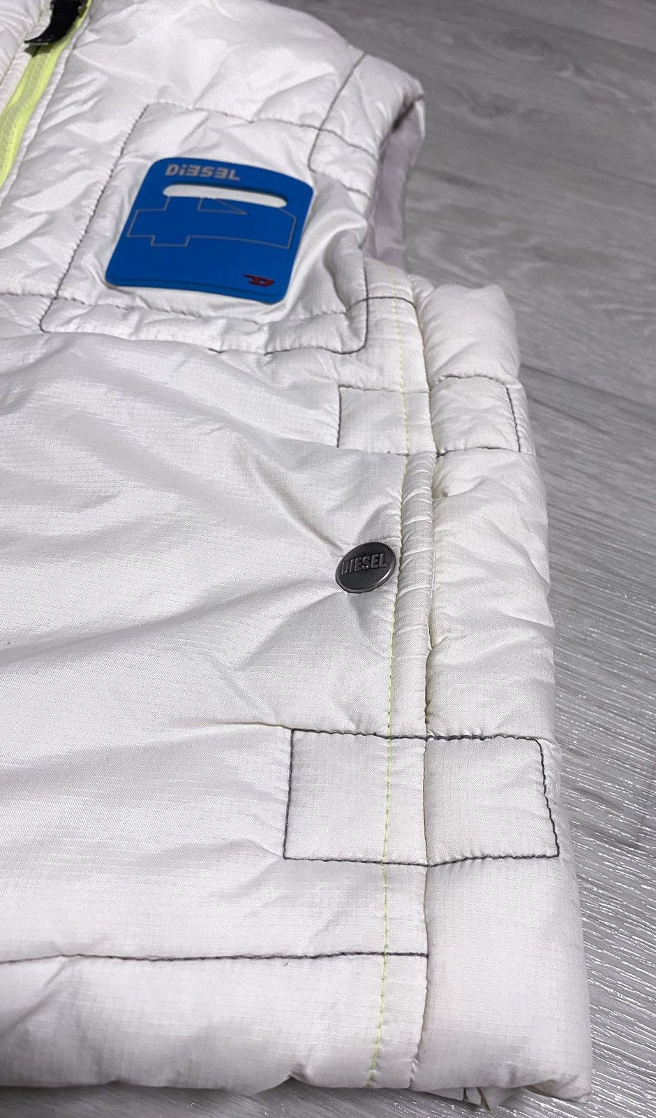 Diesel Women’s Diesel Gorpcore Techwear Vintage White Nylon Vest Size XS / US 0-2 / IT 36-38 - 24 Thumbnail