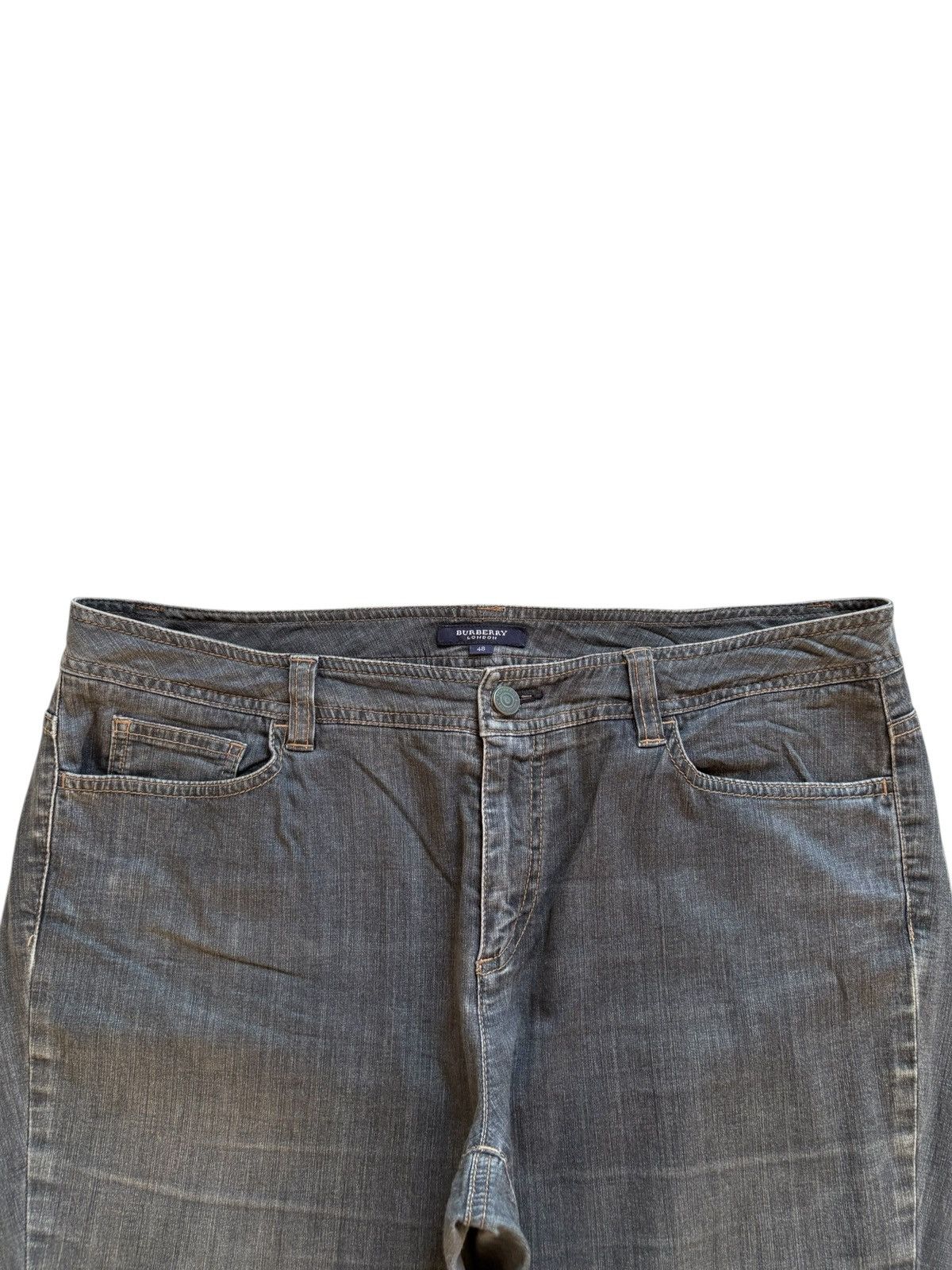 Burberry × Designer Vintage Burberry London Mud Wash Distressed Rip Baggy Jean Size US 36 / EU 52 - 4 Thumbnail
