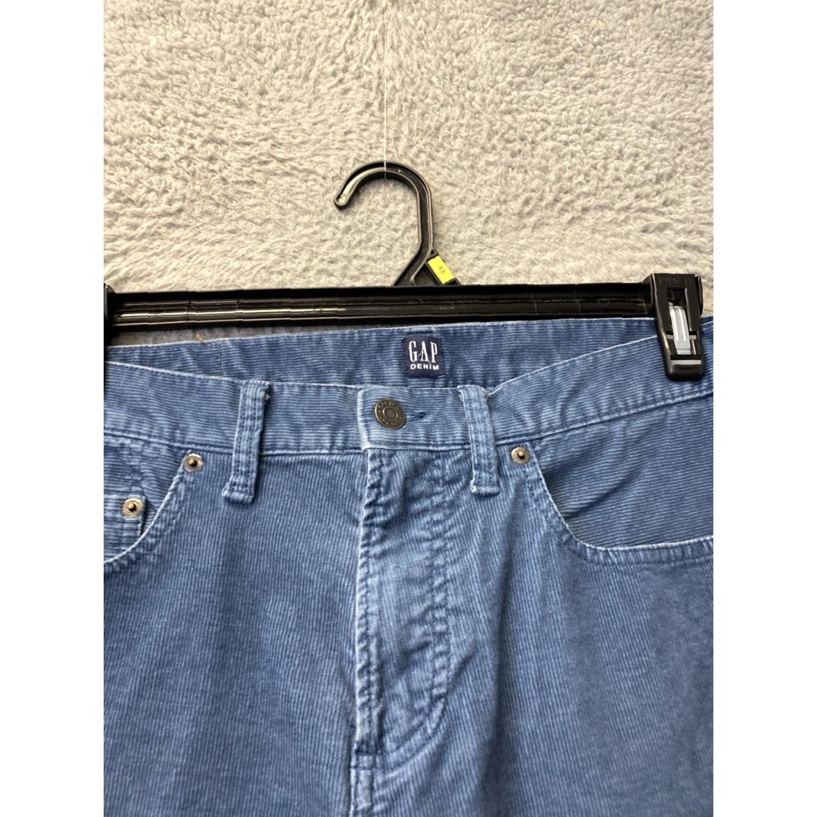 Gap GAP 1969 Garment Dyed Corduroy Jeans Pants Men’s 31x34 Blue Casual Comfort Denim/Jeans Size US 31 - 2 Thumbnail