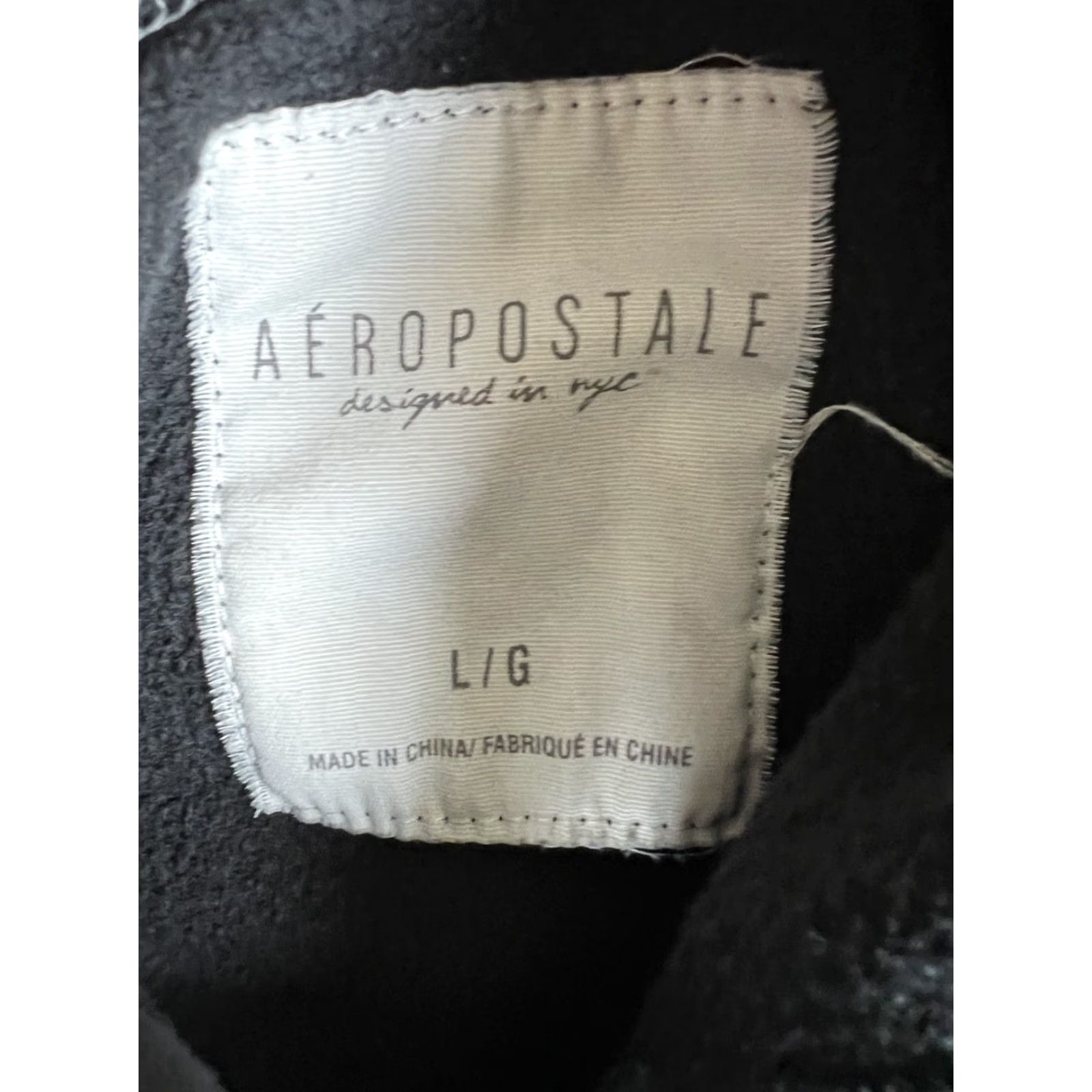 Vintage VINTAGE Aeropostale Womens Hoodie Sweatshirt Size L Black Faded 87 Logo Pullover Hooded Sweatshirt Womens Size L / US 10 / IT 46 - 5 Thumbnail
