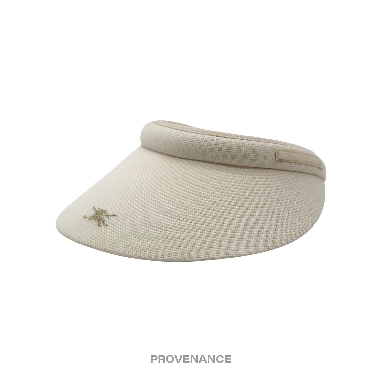 Burberry 🔴 Burberry Golf Knight Logo Visor Nova Check Chalk Size ONE SIZE - 2 Thumbnail