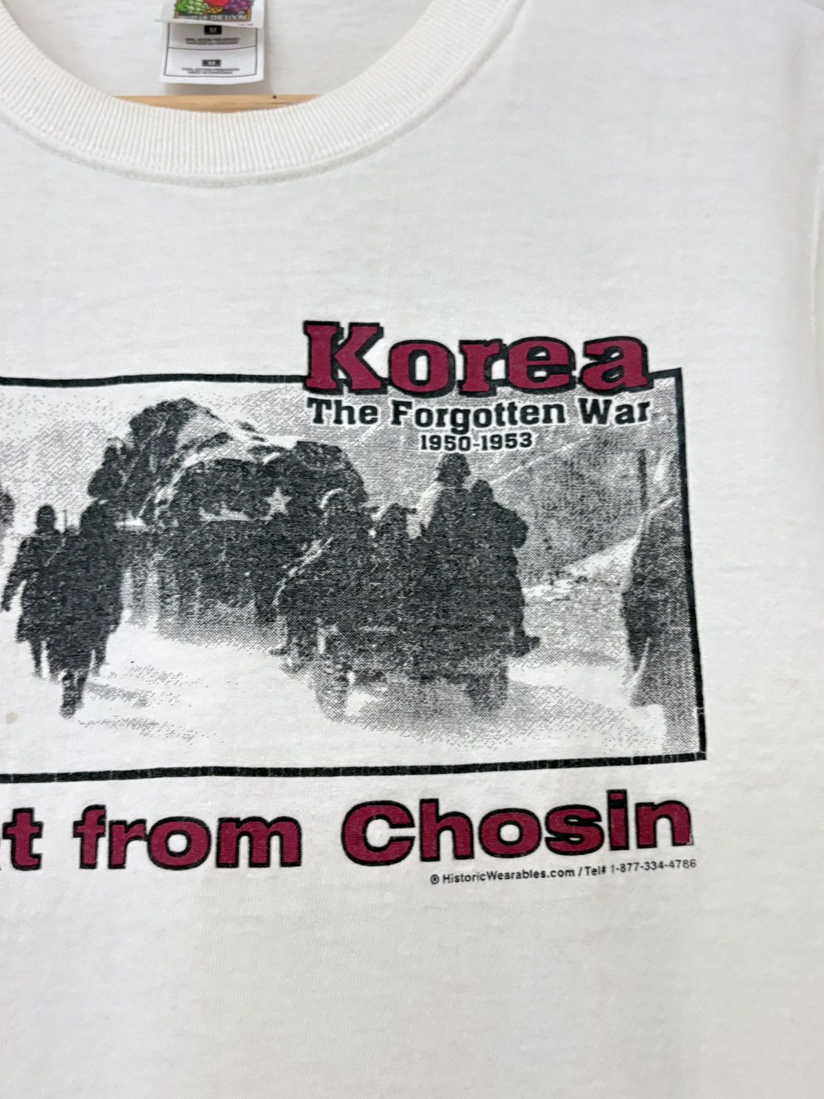 Vintage 00s Korea Retreat from Chosen Vintage World War II Tee Shirt Size US M / EU 48-50 / 2 - 4 Thumbnail