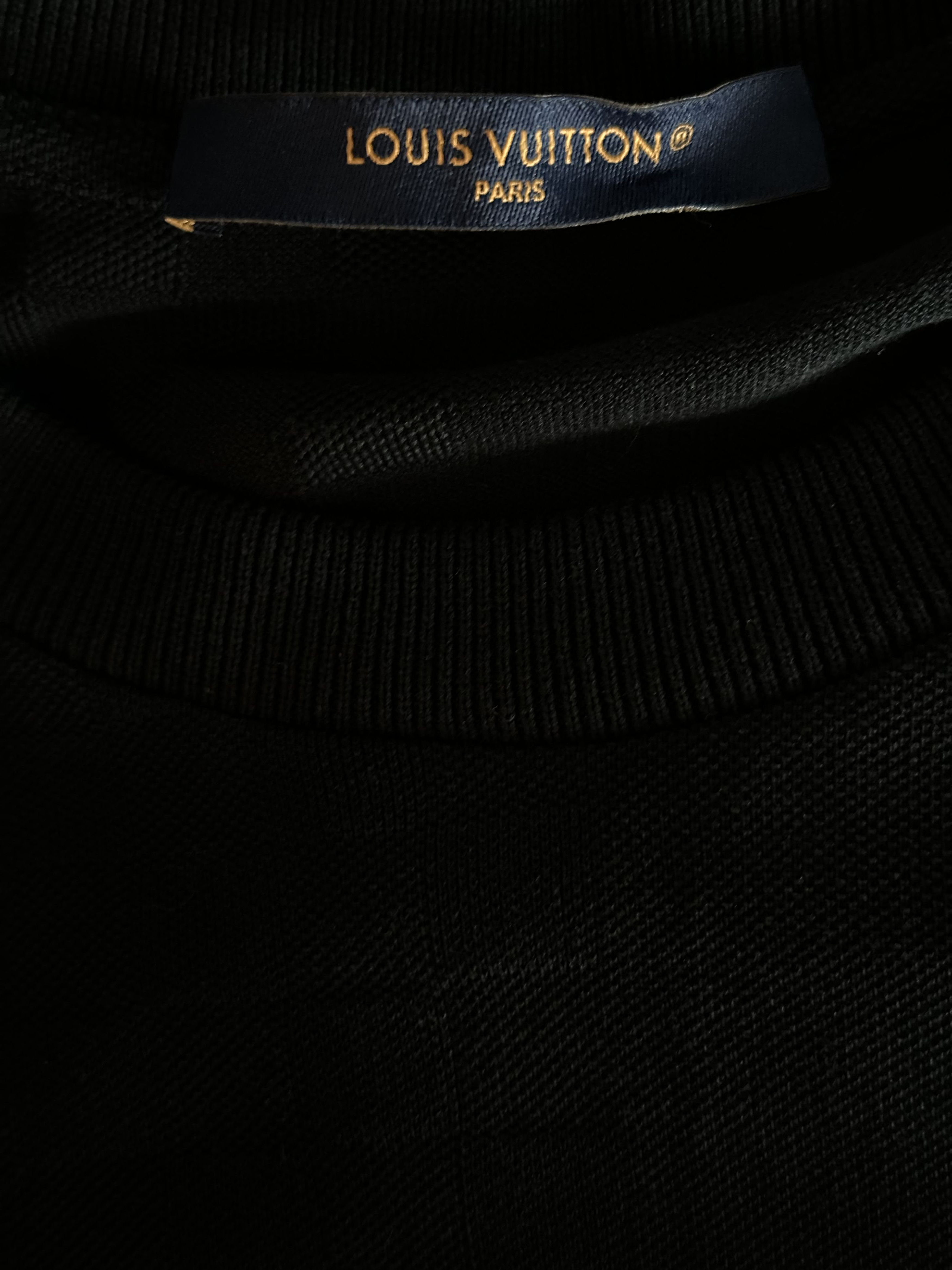 Louis Vuitton Louis Vuitton Black Half Damier Pocket T-Shirt Size US M / EU 48-50 / 2 - 3 Thumbnail