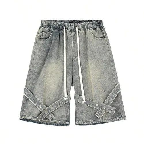 Jean Opium Y2k Shorts Jorts Washed Denim Size US 30 / EU 46 - 1 Thumbnail