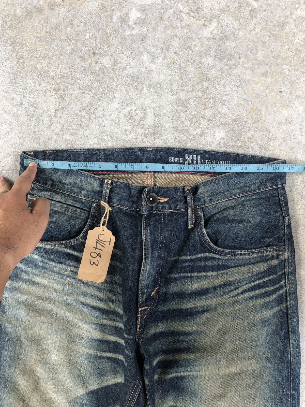 Edwin Edwin XU Flared Jeans Bootcut Mudwash Distressed Size US 33 - 21 Thumbnail