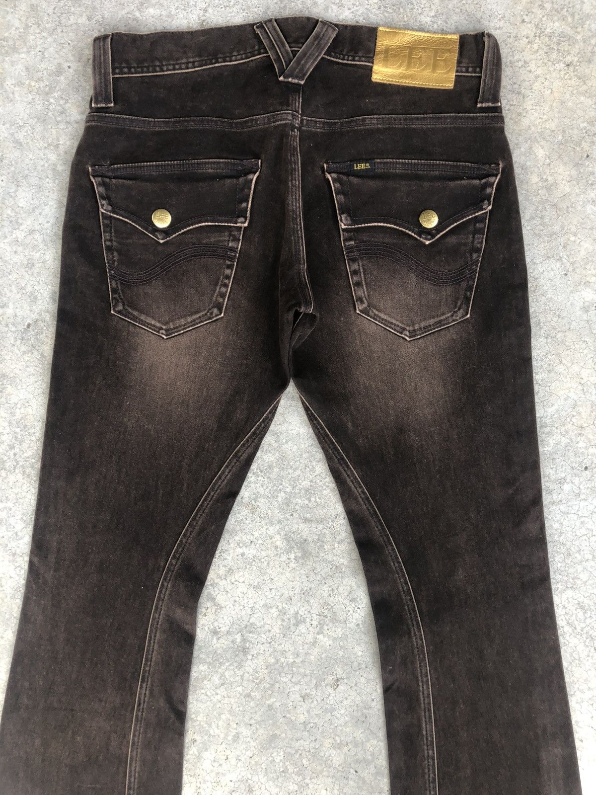Lee Japanese Lee Flared Jeans Distressed Suede Size US 32 / EU 48 - 8 Thumbnail