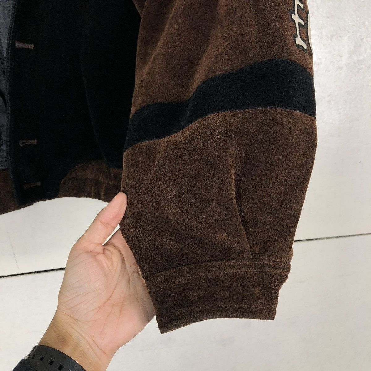 Japanese Brand 🔥VINTAGE BOMBER JACKET BUTTON SANTAFE BIG LOGO Size US L / EU 52-54 / 3 - 15 Thumbnail