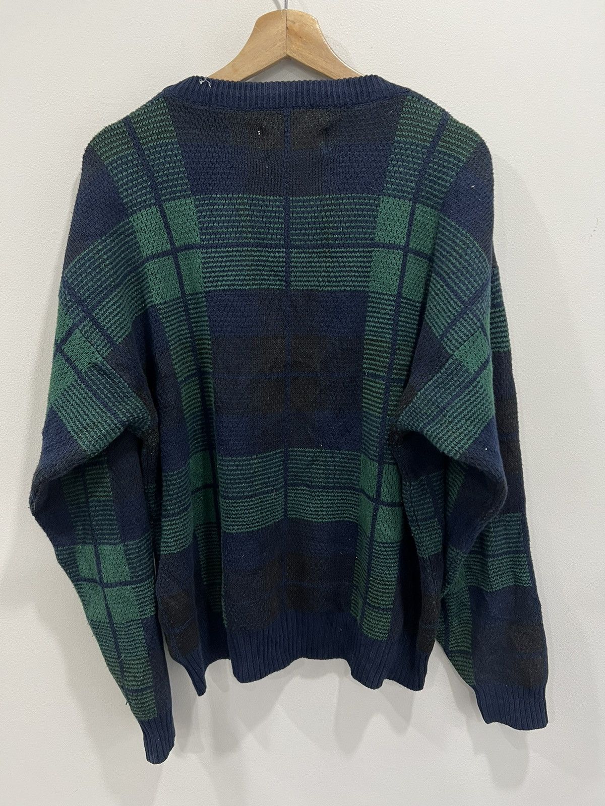 Eddie Bauer Vintage Eddie Bauer Knit Sweater plaid pattern Size US L / EU 52-54 / 3 - 3 Thumbnail