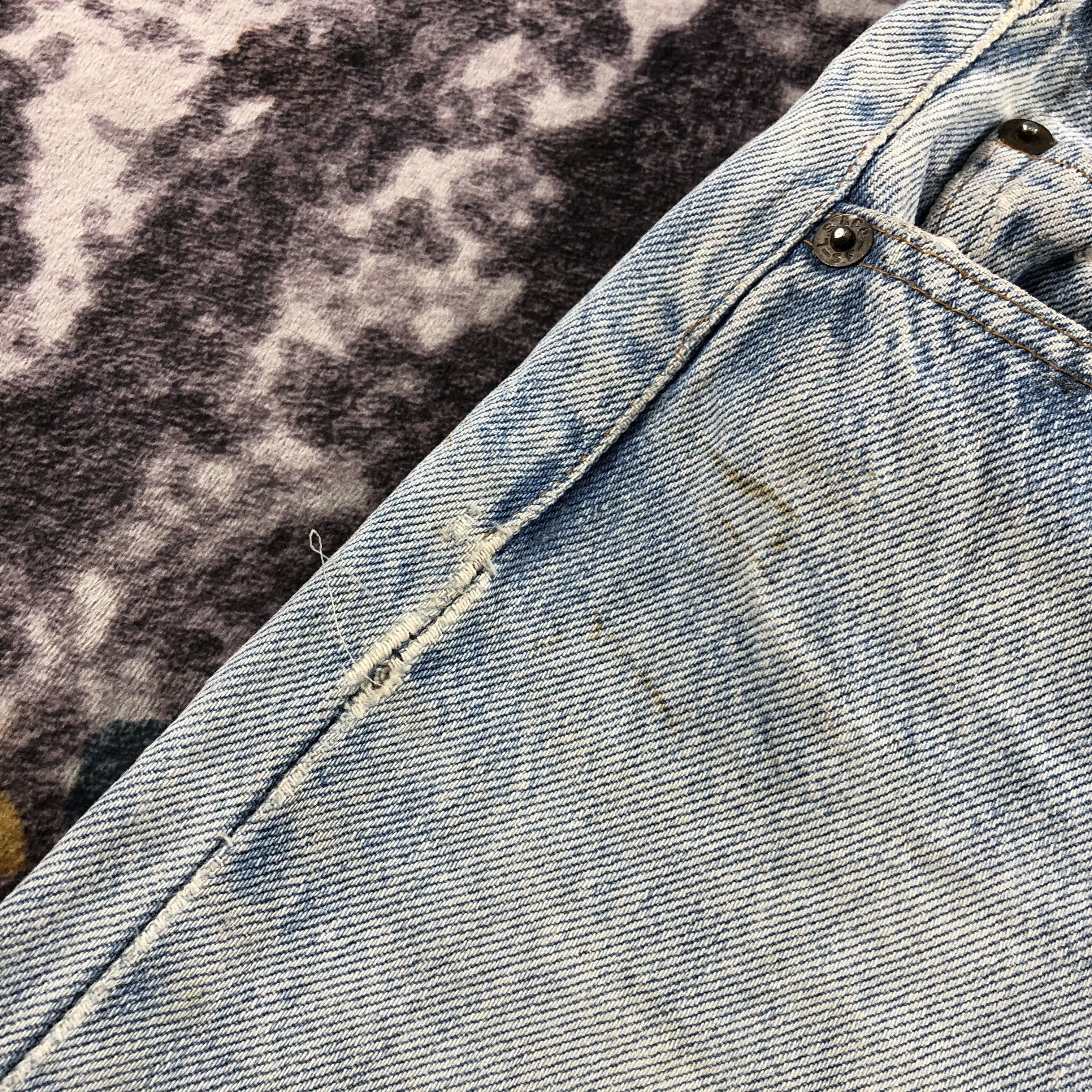 Levi's × Vintage 90s Vintage Ripped Levis 501 Jeans-JM2531 Size US 28 / EU 44 - 10 Thumbnail