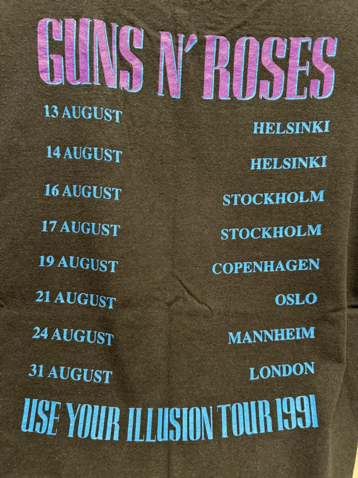 Guns N' Roses Guns N Roses 1991 vintage single t-shirt brockum L illusion Size US L / EU 52-54 / 3 - 11 Thumbnail