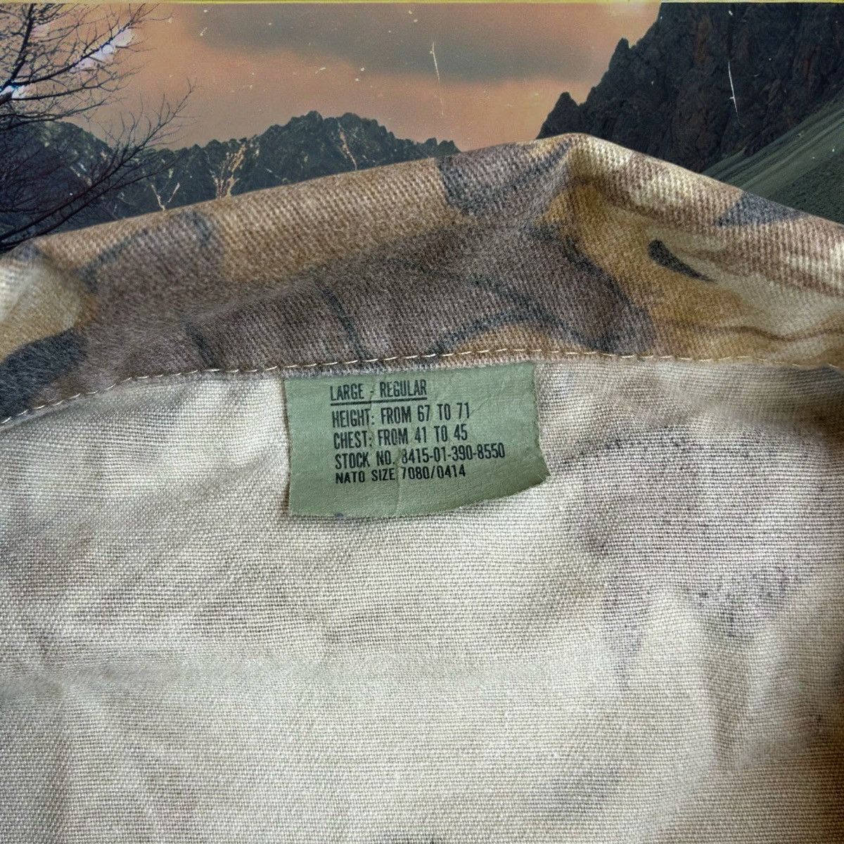 Japanese Brand × Vintage 90s US Army Camo Chore Lightweight Vintage Brown Jacket L. Size US L / EU 52-54 / 3 - 5 Thumbnail