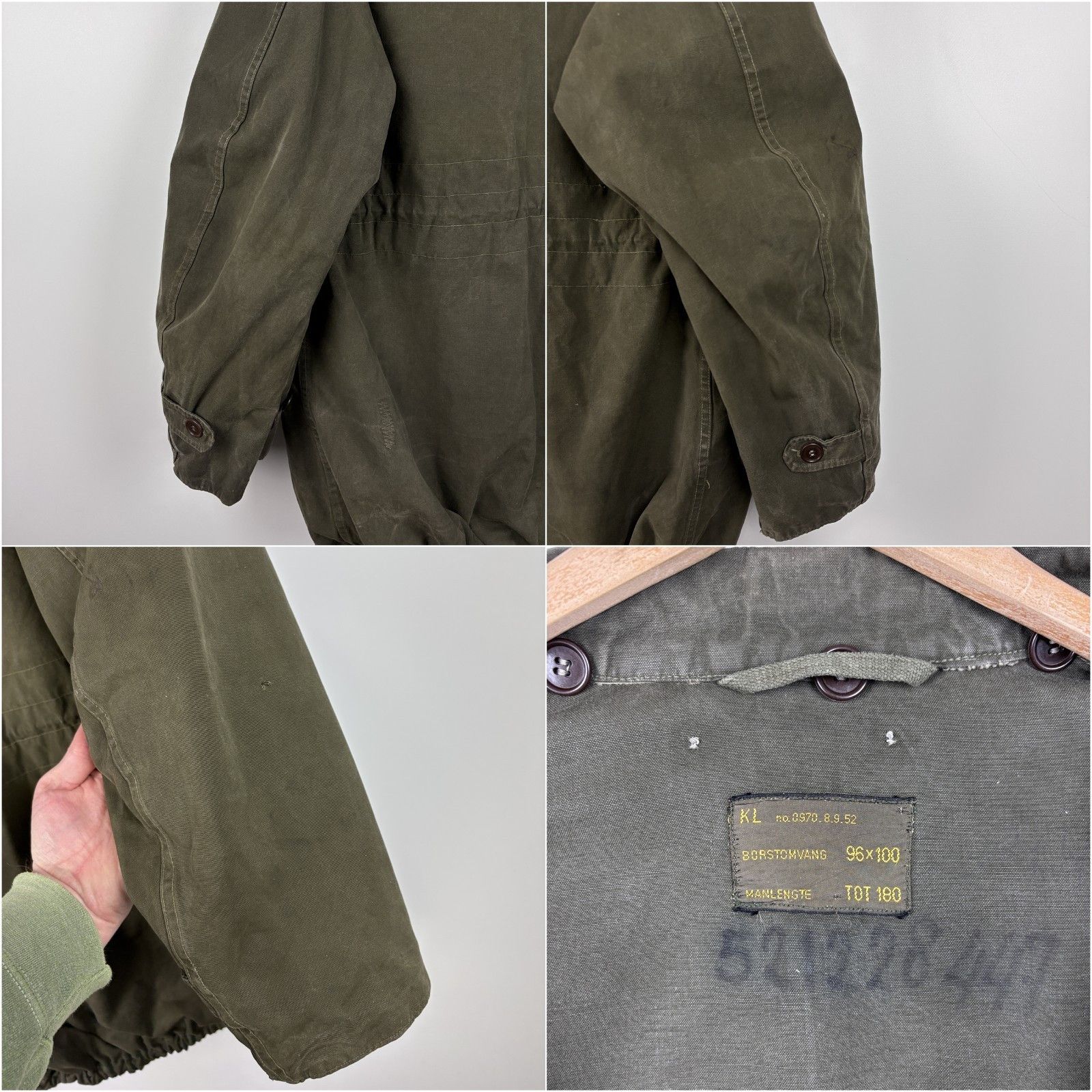 Other Vintage 1960-70s Dutch Military Army Parka Field Jacket ~L Size US L / EU 52-54 / 3 - 9 Thumbnail
