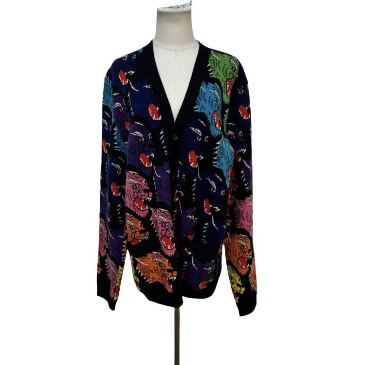 Gucci Gucci Multi Tiger Print Cardigan Size XL Size US XL / EU 56 / 4 - 1 Thumbnail