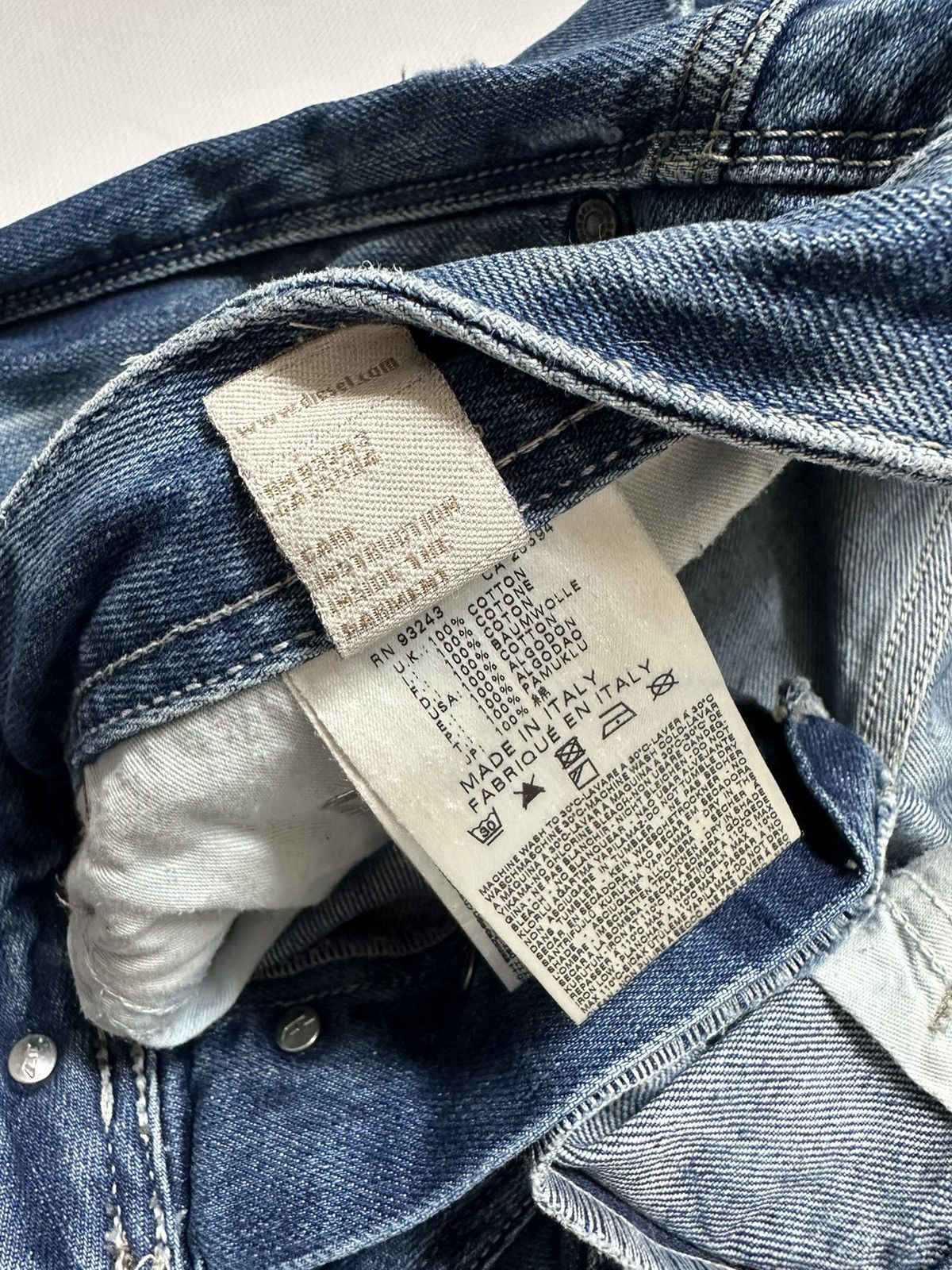 Diesel Y2K Distressed Diesel Jeans Baggy Size US 36 / EU 52 - 8 Thumbnail